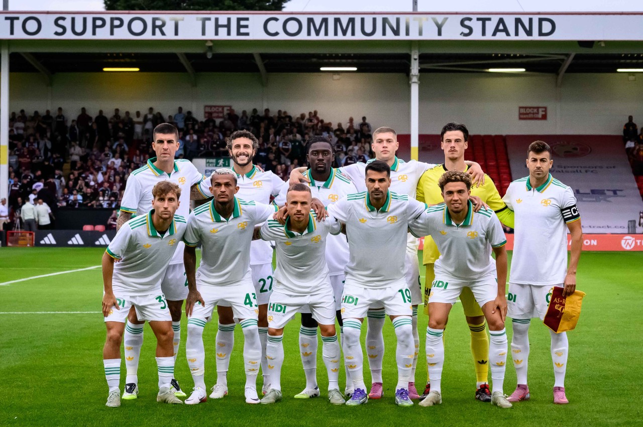La formazione titolare di Aston Villa Roma. Fonte foto: As Roma su X