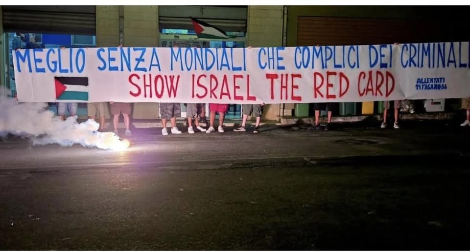 La presa di posizione degli ultras Fasano in vista della partita Italia Israele