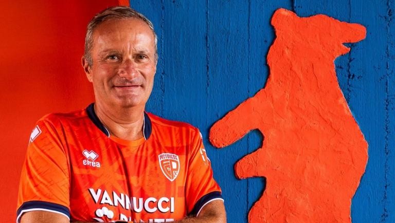 Sergio Iorio, presidente tifoso della Pistoiese. Fonte foto:Gazzetta dello Sport