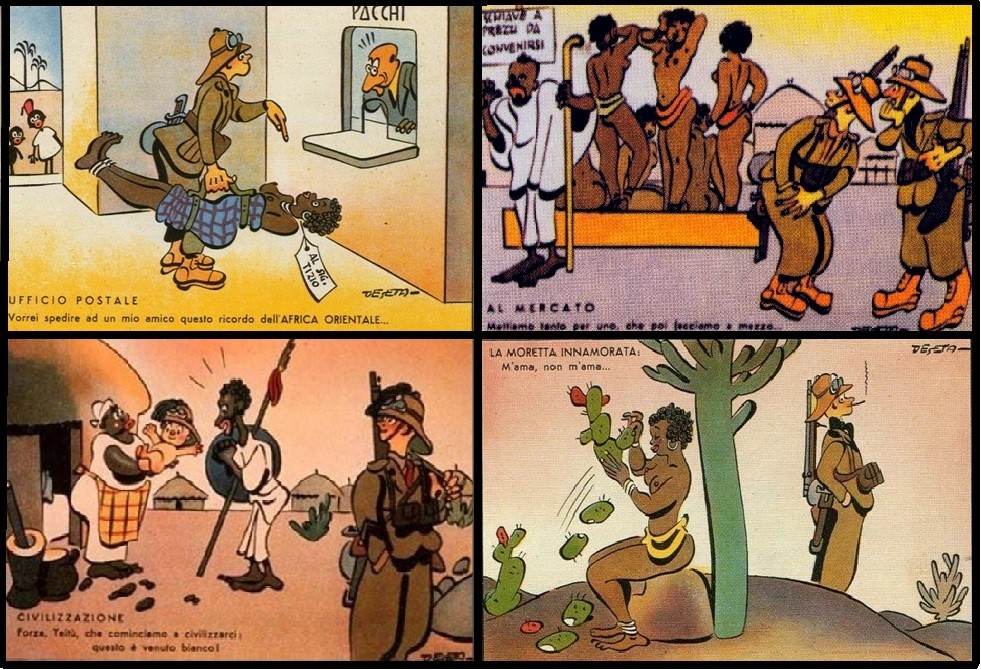 Le cartoline coloniali italiane, tra razzismo e sessismo. Una storia dimenticata. O meglio: cancellata