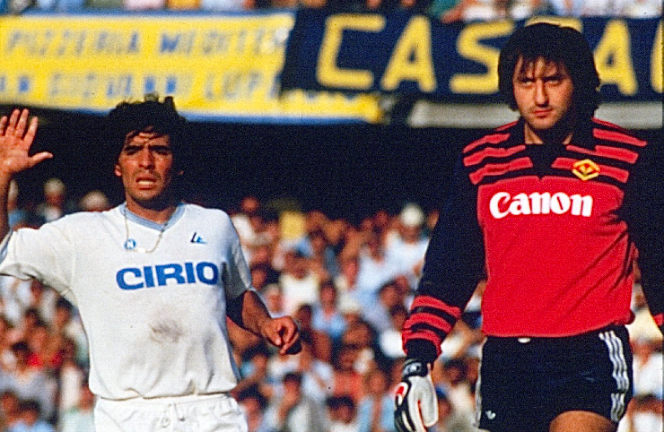 Claudio Garella contro Maradona. Fonte: CalcioNapoli24