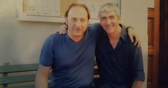 Don Paolo De Grandi insieme a Paolo Rossi. Fonte foto: Corriere di Arezzo