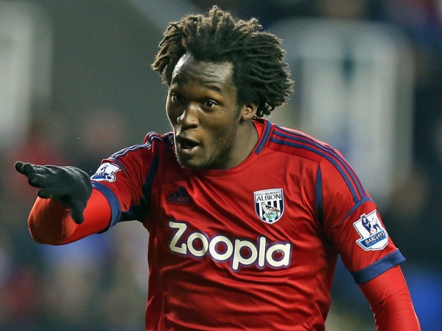 Romelu Lukaku con la maglia del West Bromwich Albion