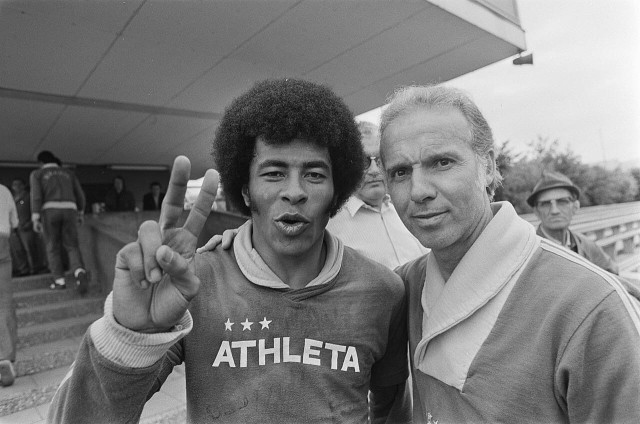 Mario Zagallo, a destra, con Jairzinho. Fonte Foto: Wikipedia.