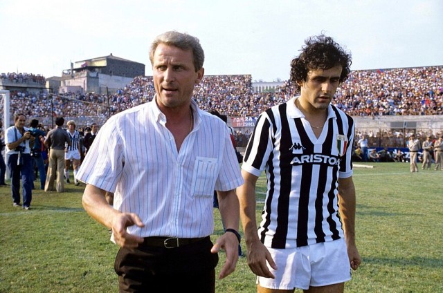 Trapattoni insieme a Platini