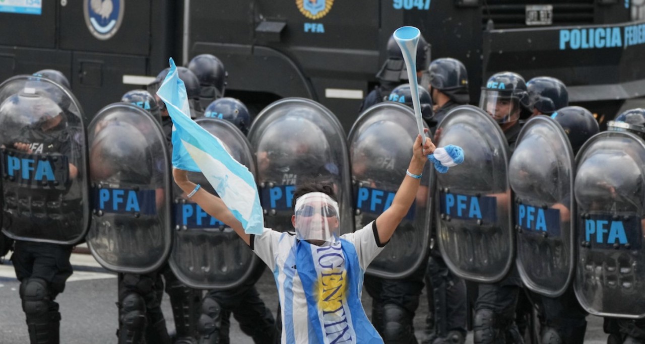 Le proteste in Argentina. Fonte Foto: Fanpage